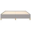 vidaXL Bed Frame without Mattress Light Grey 193x203 cm King Fabric