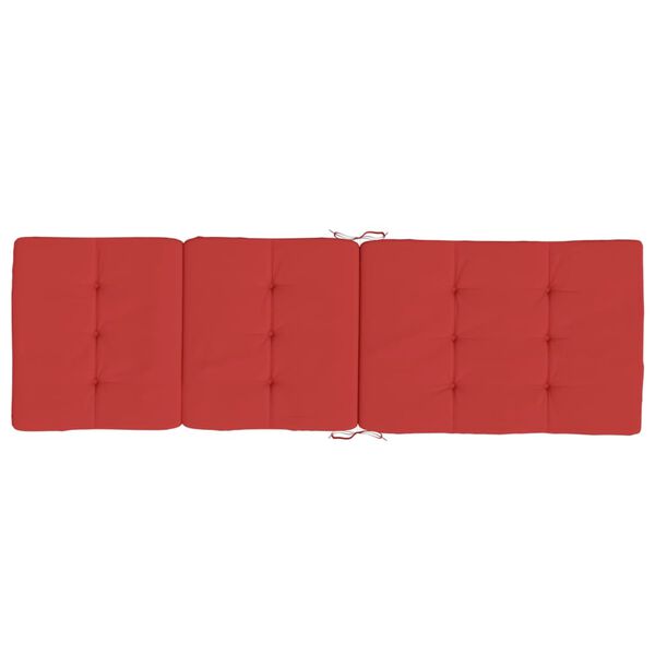 vidaXL Deck Chair Cushions 2 pcs Red Oxford Fabric