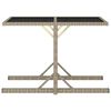 vidaXL 3 Piece Garden Dining Set Brown