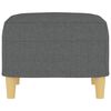 vidaXL Footstool Dark Grey 60x50x41 cm Fabric