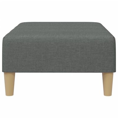 vidaXL Footstool Dark Grey 77x55x31 cm Fabric