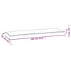 vidaXL Garden Bench Cushion Pink 180x50x7 cm Oxford Fabric