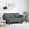 vidaXL Sofa Set 2 pcs Dark grey 173 x 131 x 67 cm Fabric