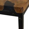 vidaXL Coffee Table Teak Resin 60x60x40 cm Black and Brown