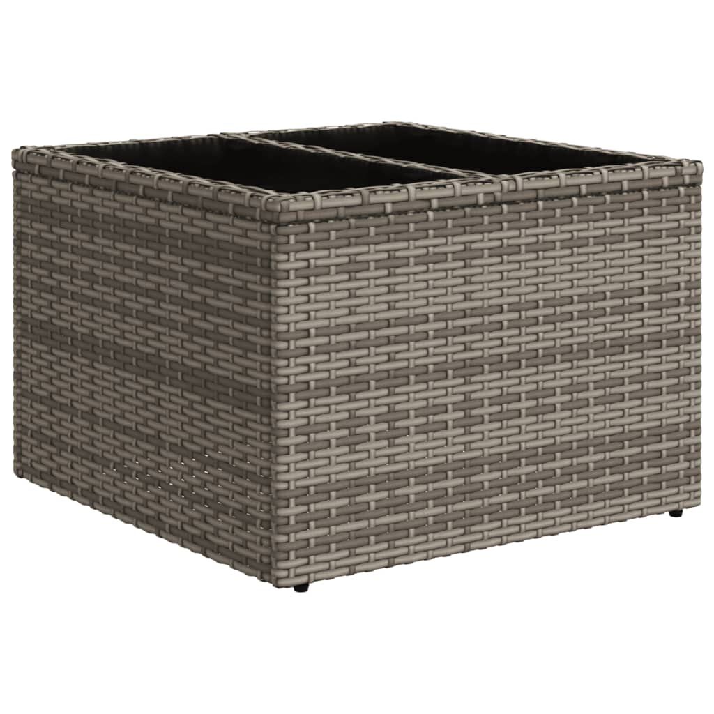 vidaXL 6 Piece Garden Sofa Set with Cushions Grey Poly Rattan