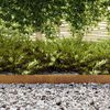 vidaXL Garden Lawn Edging Rusty 450 x 10 cm Weathering steel