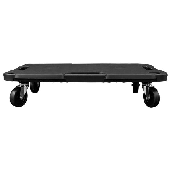 vidaXL Transport Trolley Black 58x38x12 cm PP