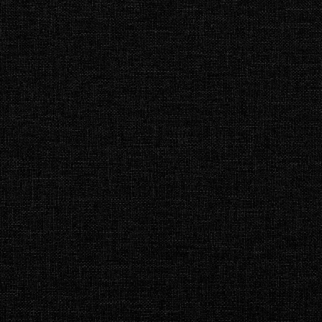 vidaXL Loveseat Sofa Black 140 cm Fabric