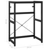 vidaXL Bathroom Washbasin Frame Black 59x38x83 cm Iron