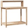 vidaXL Potting Table with Shelves 108x50x109,5 cm Solid Wood Pine