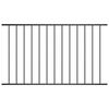vidaXL Fence Panel "Woerden" Powder-coated Steel 163x117 cm Black