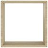 vidaXL Wall Cube Shelves 3 pcs Sonoma Oak