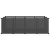 vidaXL Small Animal Cage Black 144x74x46.5 cm PP and Steel