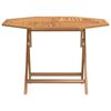 vidaXL Folding Garden Table 110x110x75 cm Solid Wood Teak