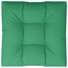 vidaXL Pallet Cushion Green 80x80x12 cm Fabric