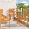 vidaXL Garden Bistro Set 6 pcs Brown Solid Acacia Wood