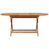 vidaXL Garden Dining Set 5 pcs Beige Solid acacia wood and poly rattan