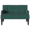 vidaXL Bench Dark Green 112 x 65.5 x 75 cm Velvet