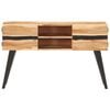 vidaXL Sideboard 120x30x75 cm Solid Acacia Wood