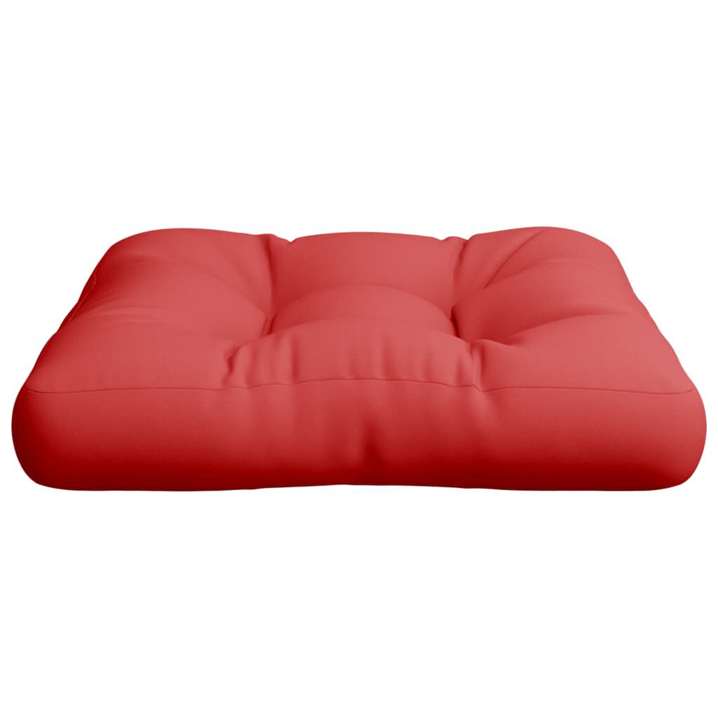vidaXL Pallet Cushion Red 50x50x12 cm Fabric