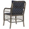 vidaXL Garden Chairs with Cushions 2 pcs Grey Poly Rattan