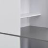 vidaXL Bar Table with Cabinet White 115x59x200 cm