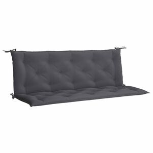 vidaXL Garden Bench Cushion Anthracite 150x(50+50)x7cm Oxford Fabric