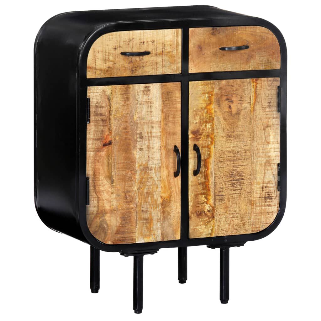 vidaXL Sideboard 60x30x75 cm Solid Mango Wood and Iron