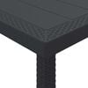 vidaXL Garden Table Anthracite 400 x 100 x 73 cm Poly Rattan