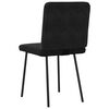 vidaXL Dining Chairs 4 pcs Black Velvet