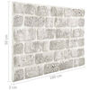 vidaXL 3D Wall Panels with Light Grey Brick Design 10 pcs EPS