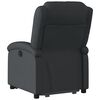 vidaXL Electric Stand up Recliner Chair Black Real Leather
