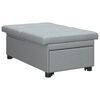 vidaXL Sofa Bed Light grey 194 x 67 x 37 cm Fabric