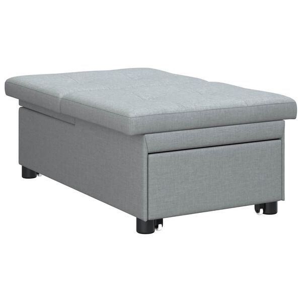 vidaXL Sofa Bed Light grey 194 x 67 x 37 cm Fabric
