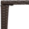 vidaXL Nesting Tables 3 pcs Brown Poly Rattan
