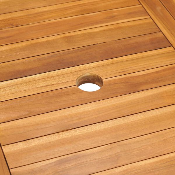 vidaXL 5 Piece Garden Dining Set Solid Teak Wood