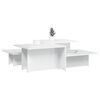 vidaXL Coffee Tables 2 pcs High Gloss White Engineered Wood