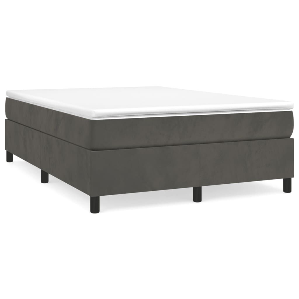 vidaXL Bed Frame without Mattress Dark Grey Queen Velvet (US/AU Only)
