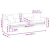 vidaXL Sofa Bed with Cushions Light Grey Fabric