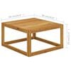 vidaXL 3 Piece Garden Lounge Set with Cushions Solid Acacia Wood