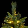 vidaXL Artificial Hinged Christmas Tree 300 LEDs 210 cm