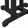 vidaXL Bar Table Black 55 x 55 x 107 cm Polyethylene