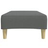 vidaXL Footstool Dark Grey 77x55x31 cm Fabric
