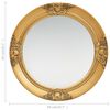 vidaXL Wall Mirror Baroque Style 50 cm Gold