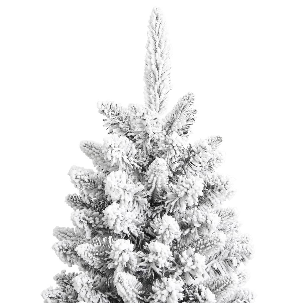 vidaXL Artificial Christmas Tree with Flocked Snow 180 cm PVC&PE