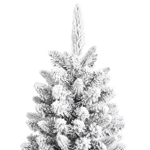 vidaXL Artificial Christmas Tree with Flocked Snow 180 cm PVC&PE
