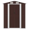 vidaXL Garden Shed Dark Brown 192x1021x223 cm Galvanised Steel