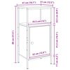 vidaXL Bedside Cabinet Black oak 41 x 31 x 80 cm Engineered wood