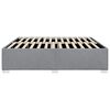 vidaXL Bed Frame without Mattress Light Grey California King Fabric
