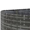vidaXL 4 Piece Garden Sofa Set with Cushions Grey Poly Rattan